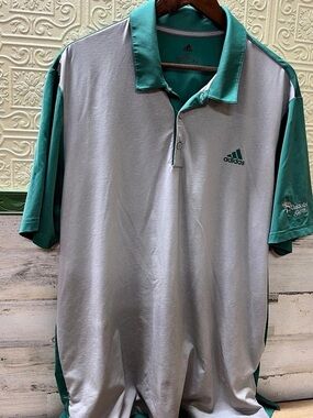 adidas Golf Polo Green & Gray Size XL